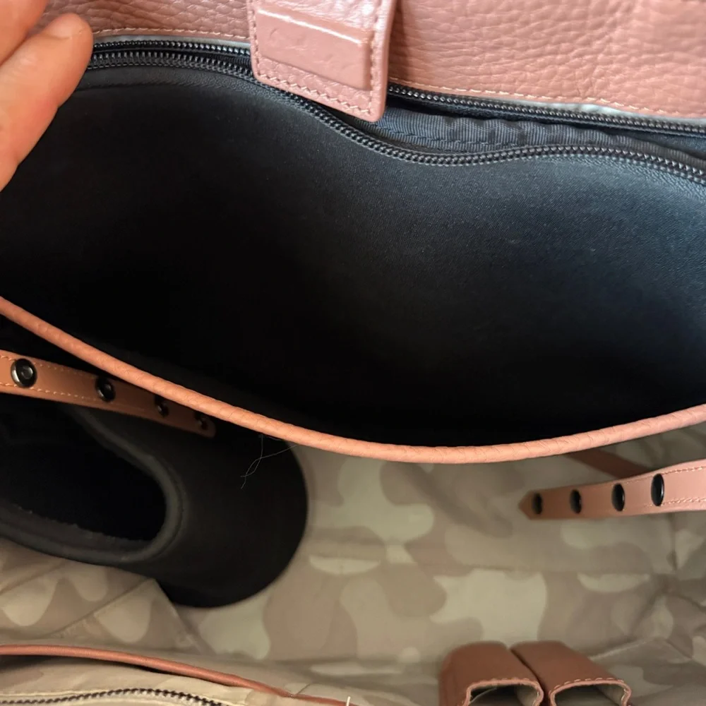 DAGNE DOVER | Large Allyn Tote Leather, Warm Dust